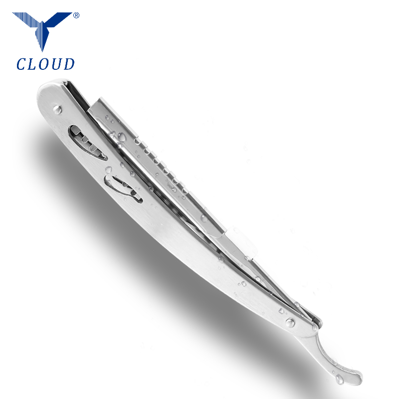 내구성이 뛰어난 스테인레스 스틸 골판지 직선형 면도기 손잡이