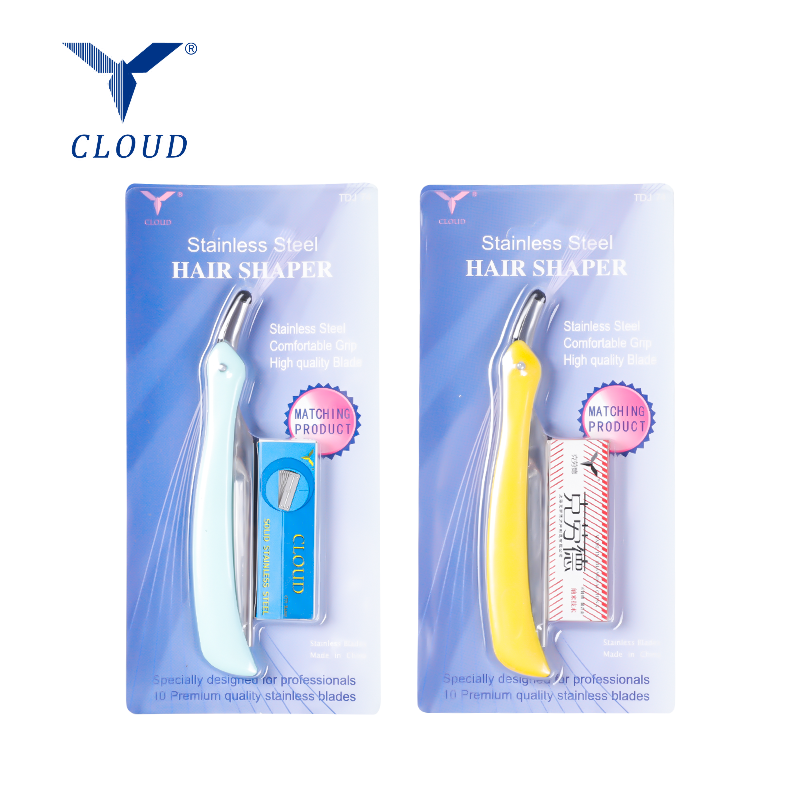 편안한 그립감의 스테인레스 스틸 헤어 셰이퍼 77 블레이드 면도기 세트