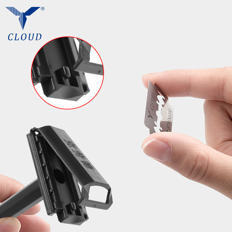 여행용 휴대용 74 블레이드 플라스틱 T자형 면도기