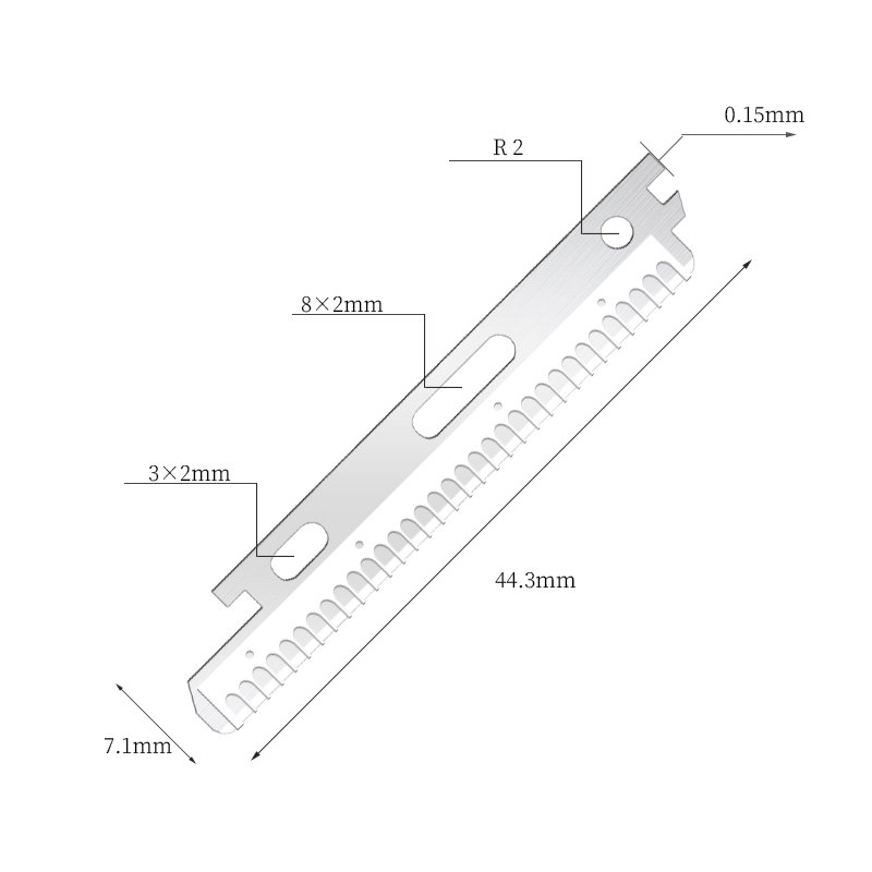 나노 코팅 스테인리스 스틸 얼굴 및 눈썹 면도날