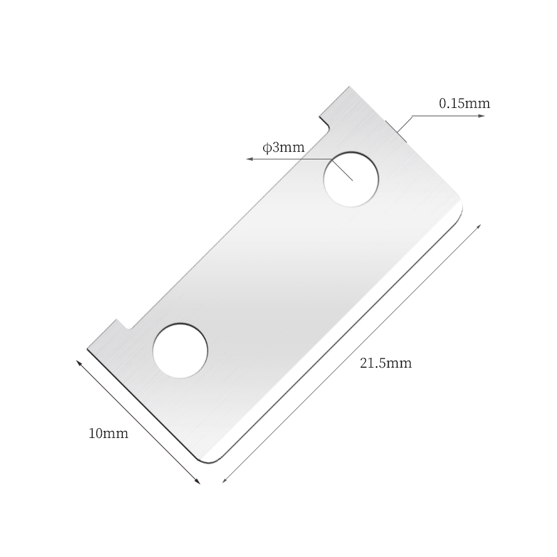 단면 커팅 엣지 스테인레스 스틸 눈썹 면도날