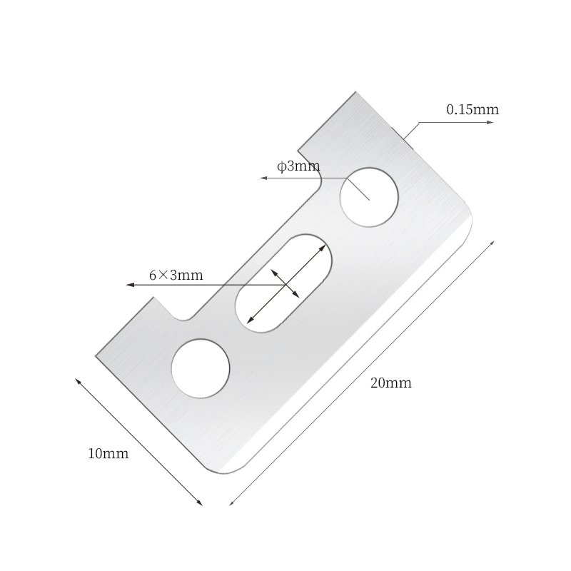 단면 커팅 엣지 스테인레스 스틸 눈썹 면도날