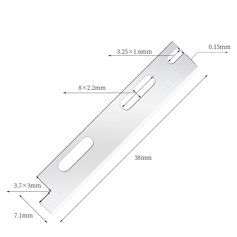 다용도 재사용 가능한 스테인레스 스틸 눈썹 면도날