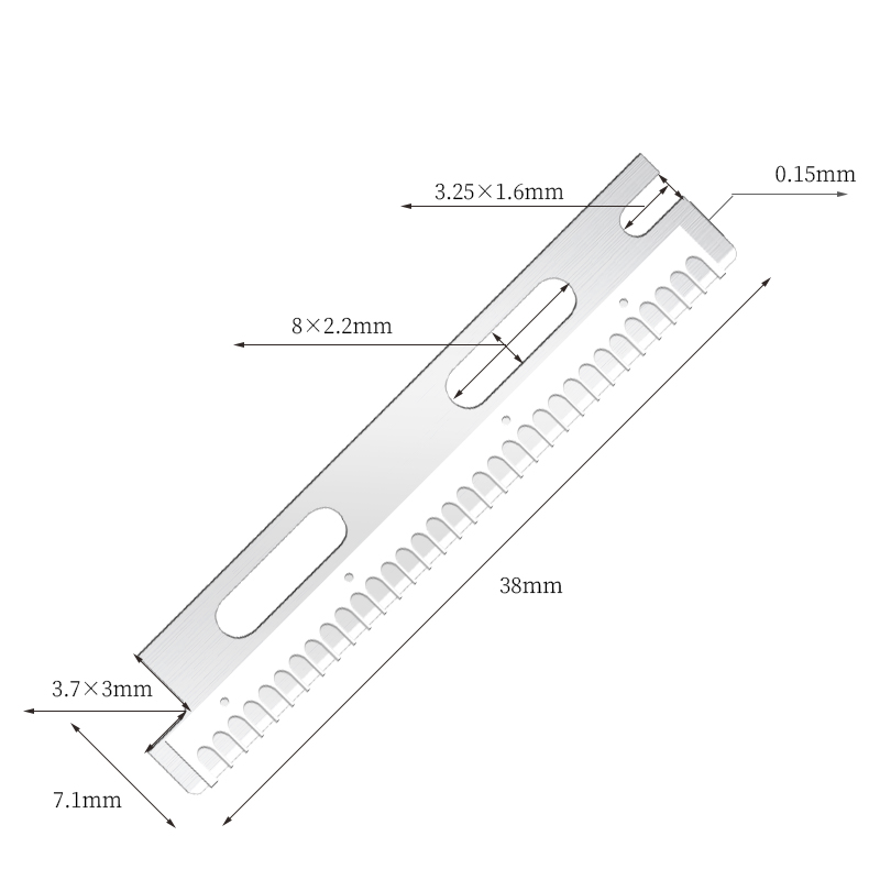 다용도 재사용 가능한 스테인레스 스틸 눈썹 면도날