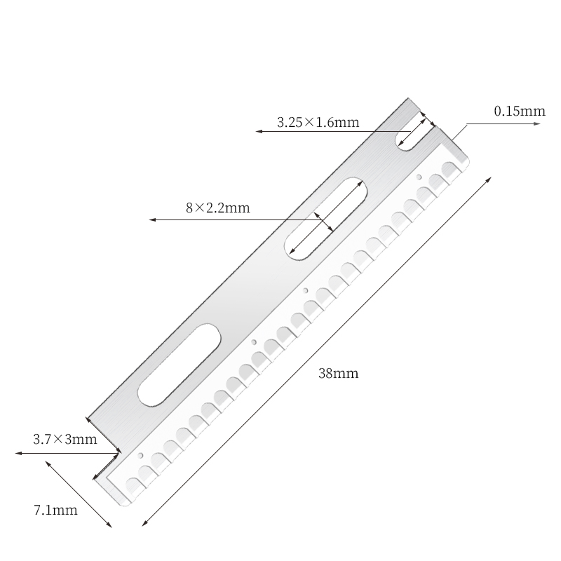 다용도 재사용 가능한 스테인레스 스틸 눈썹 면도날