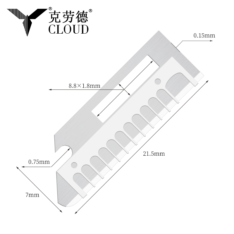 정밀 샤프 스테인레스 스틸 눈썹 쉐이핑 나이프 블레이드